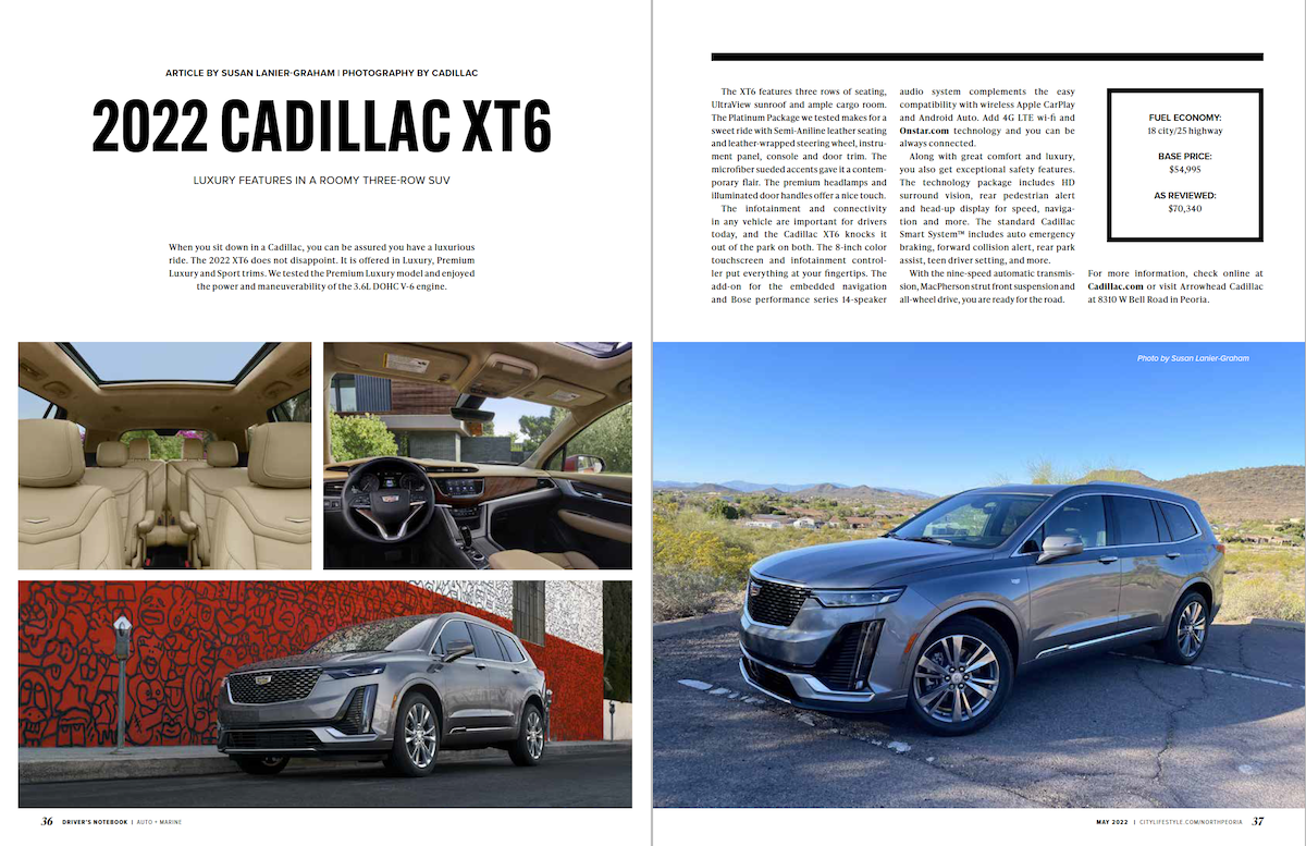 Automotive Review - Cadillac XT6 - Susan Lanier-Graham